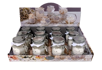 Vonná svíčka ve skle bílá