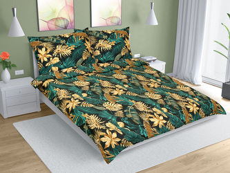 Povlečení bavlna na dvoudeku - Monstera zelená - 180x200, 2ks 70x90 cm Povlečení bavlna na dvoudeku - Monstera zelená - 180x200, 2ks 70x90 cm