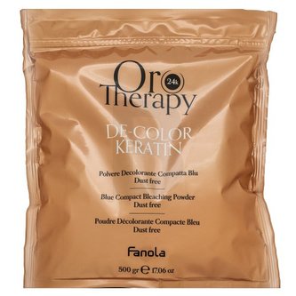 Fanola Oro Therapy 24k De-Color Keratin melírovací prášek pro zesvětlení vlasů 500 g