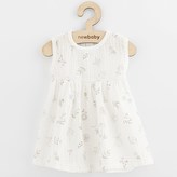 Kojenecké mušelínové šaty New Baby Zoe - velikost 56 (0-3m)