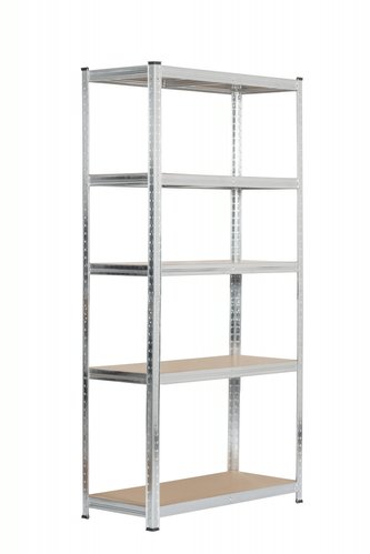 Bezšroubový regál 150 x 70 x 30 cm - stříbrný
