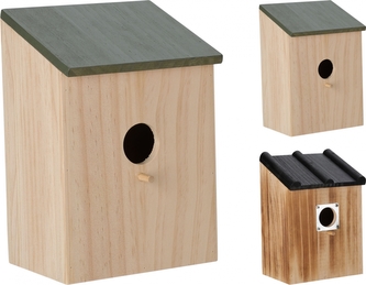 Dřevěná ptačí budka 19,7x13x10,8 cm
