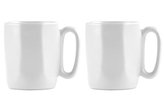 Vialli Design Sada 2 keramických hrnků, ESPRESSO 80 ml, bílé, FUORI 30138