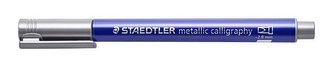 Kaligrafický popisovač "Design Journey Metallic Calligraphy", stříbrná, STAEDTLER 8325-81   02