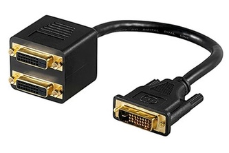 Redukce DVI-D (M) dual - 2x DVI-D dual