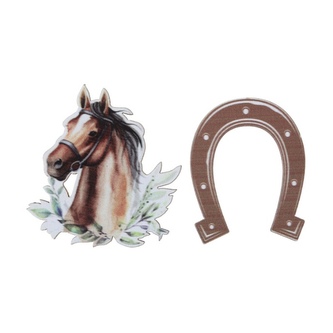 Dekorace na stůl závodní koně 10 ks