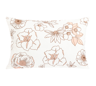 Povláček bavlna - Květ lososová - 40x60cm na zip ( pouze povlak ) Povláček bavlna - Květ lososová - 40x60cm na zip ( pouze povlak )