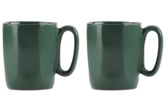 Vialli Design Sada 2 keramických hrnků, ESPRESSO 80 ml, zelené, FUORI 29972