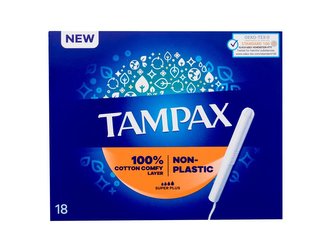 Tampax Non-Plastic Tampon Super Plus 18 ks pro ženy