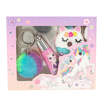 Sada lesků na rty s přívěskem Ylvi, 2x lesk na rty, 1x přívesek