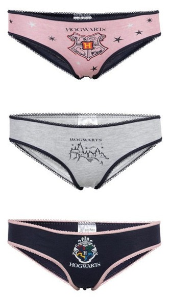 Kalhotky dívčí Hogwarts, 3 ks, 4-8 let, Harry Potter Velikost: 4-6 let