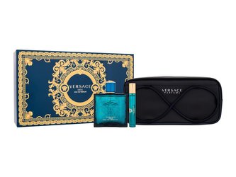 Versace Eros parfémovaná voda 100 ml + parfémovaná voda 10 ml + kosmetická taštička