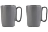 Sada 2 keramických hrnků, 250 ml, šedé, FUORI 30015