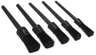 Sada tvrddých precizních štětců pro čištění auta CAR DETAILING BRUSH 5 HARD, 5ks SIXTOL