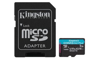 Kingston paměťová karta 1TB microSDXC Canvas Go Plus 170R A2 U3 V30 Card + ADP