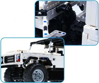 Klocki CADA.Samochód Zdalnie Sterowany Biały Jeep RC 533 elementy