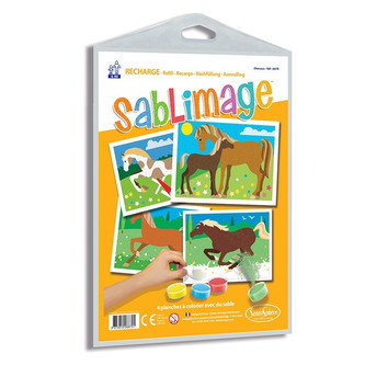 Sada obrázků - Sablimage: Pískové obrázky - Koně