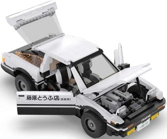 Klocki CADA.Samochód Auto wyścigowe Initial-D AE86 Toyota Trueno 1324 elementy