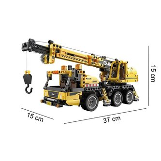 Klocki CADA. Dźwig Żuraw 37 cm Duży pojazd budowlany 658 elementów