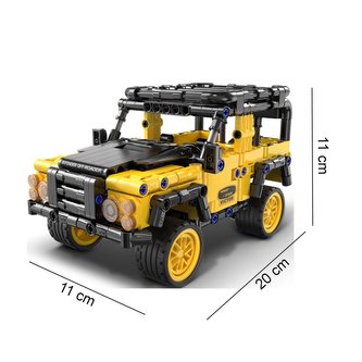 Klocki CADA. Pojazd terenowy Defender Auto Off-Roader Samochód terenówka z napędem pull back 389 elementów