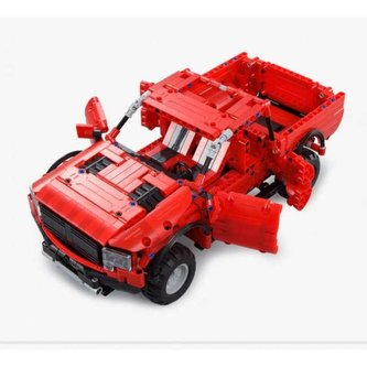 Klocki CADA.Zdalnie Sterowana Czerwona Furgonetka Auto Pick-Up 33 cm 549 elementów RC