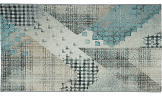 Venkovní vzorovaný koberec PATCHWORK šedá 60x100 cm Multidecor