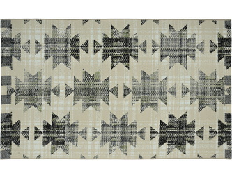 Venkovní vzorovaný koberec AZTEC béžová 60x100 cm Multidecor
