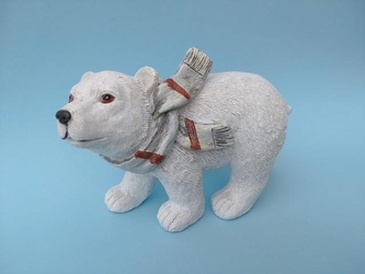 Lední medvěd se šálou