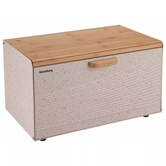 Chlebník mramorový kvádr Klausberg, béžová