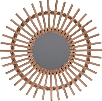 Dekorace proutí se zrcadlem