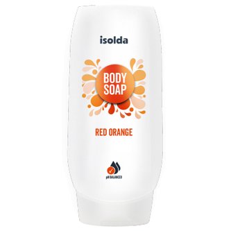 ISOLDA Red orange tělové mýdlo CLICK AND GO! 500 ml