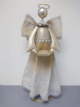 Anděl drátěný svícen vetší