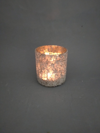 Kalíšek na svíčku stříbrný malý