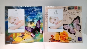 Fotorámeček sklo s motýlem