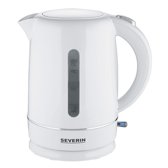 Rychlovarná konvice Severin, WK 4325, rychlovarná konvice, 1.7 l, 2200W, vypnutí parou, skryté topné těleso, omyvatelný filtr