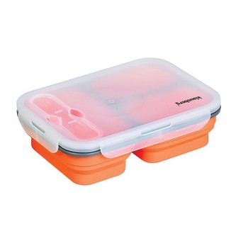 Obědový box 400ml Klausberg, barva oranžová, materiál silikon