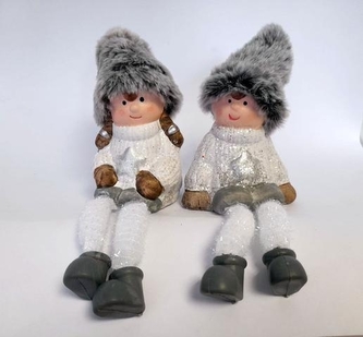 Děti šedobílé ve svetru sedící nahodny vyber  cena za kus