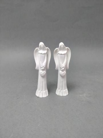 Anděl s květinovým srdcem 10cm