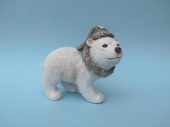 Lední medvěd s čepicí