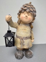 Holka s lucernou podzimní design