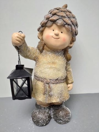 Holka s lucernou podzimní design