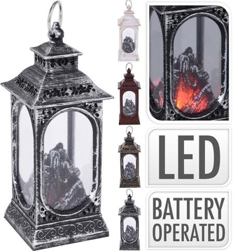 Lucerna plast s ohněm