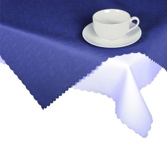 Forbyt, Ubrus s nešpinivou úpravou, Jednobarevný Deštík, tmavě modrý pr.120 cm