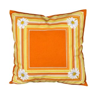 Forbyt, Polštář, Kopretina, oranžový, 40 x 40 cm polštář (návlek + vnitřek)