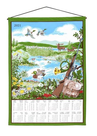 Forbyt, Kalendář textilní, Myslivecky 2021 S hůlkou