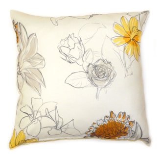 Forbyt, Návlek na polštář, OXY Gardenie oranžovožlutá, 45 x 45 cm