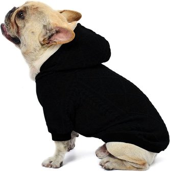 Svetr s kapucí Bulldog - Černá XL