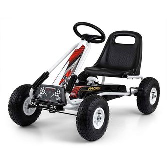 Dětská šlapací motokára Go-kart Milly Mally Thor bílá Dětská šlapací motokára Go-kart Milly Mally Thor bílá
