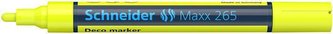 Křídový popisovač "Maxx 265", žlutá, 2-3mm, tekutý, SCHNEIDER