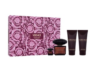 Versace Crystal Noir parfémovaná voda 90 ml + tělové mléko 100 ml + sprchový gel 100 ml + parfémovaná voda 5 ml